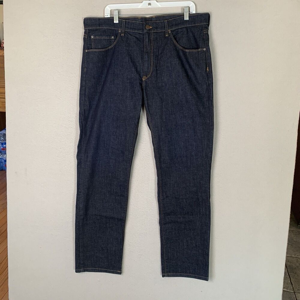 Mott & Bow Jeans Men 38x32 (31) Blue Slim Crosby Dark Wash Preppy Casual Y2K